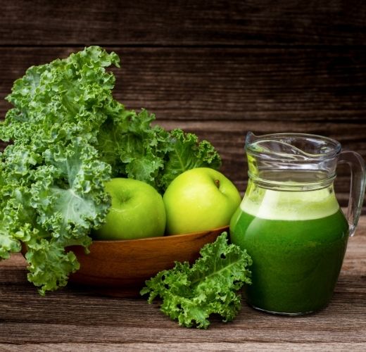 juicing kale
