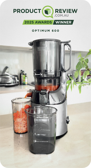 optimum 600xxl cold press slow juicer award winner australia