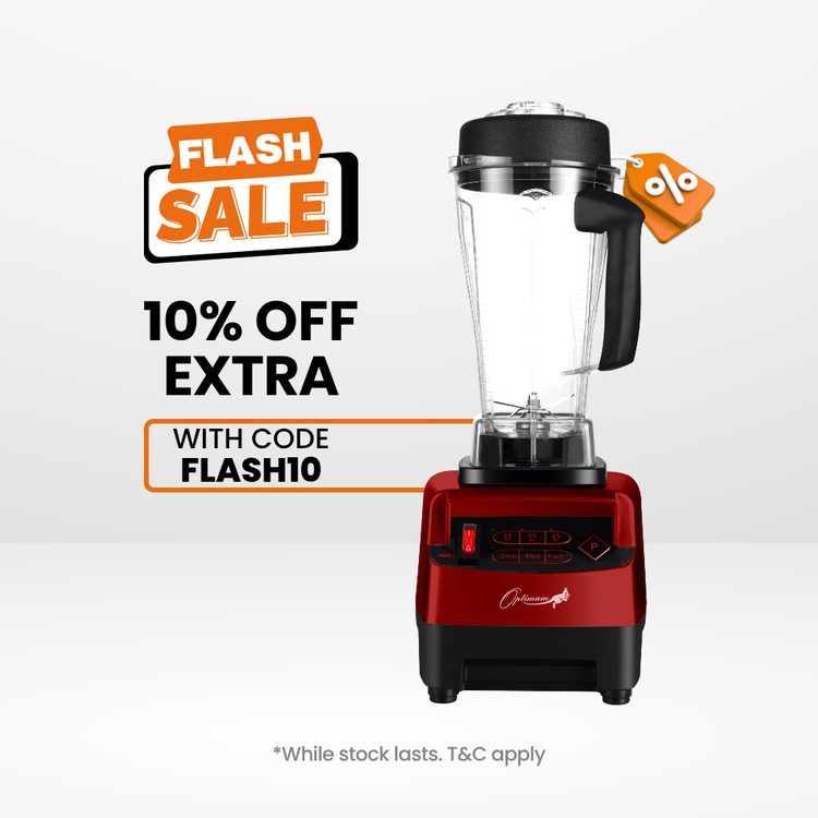 froothie best high speed blender optimum 9200A award winner powerful 2611 watts, red