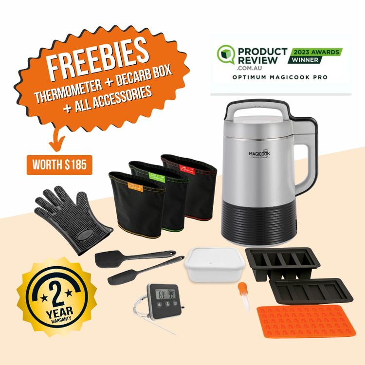 optimum magicook pro oil butter herb infuser decarboxylator award winner decarb box
