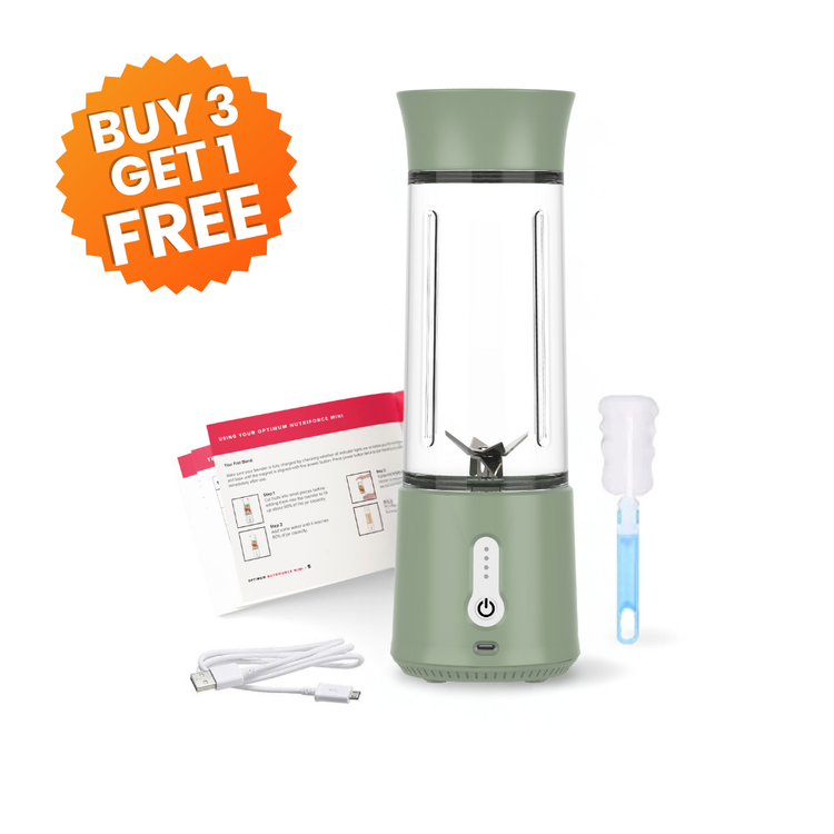Nutriforce mini buy 3 get 1 free offer portable blender 500ml eucalyptus green