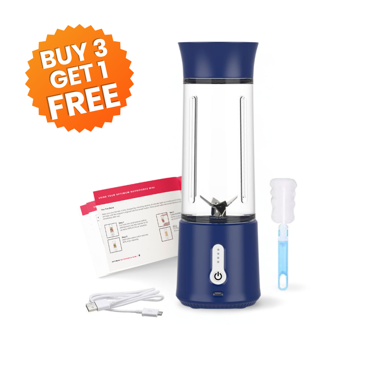 Nutriforce mini buy 3 get 1 free offer portable blender 500ml blue