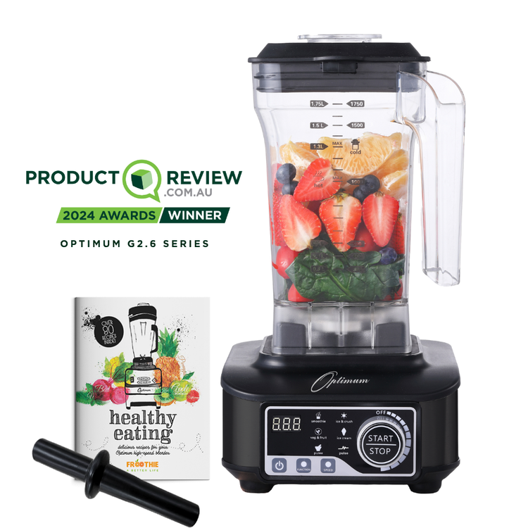 optimum g2.6 best blender for smoothies, smoothie maker - productreview award winner black