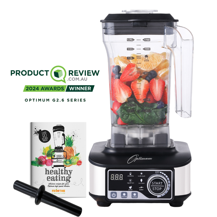 optimum g2.6 best blender for smoothies, smoothie maker - productreview award winner white