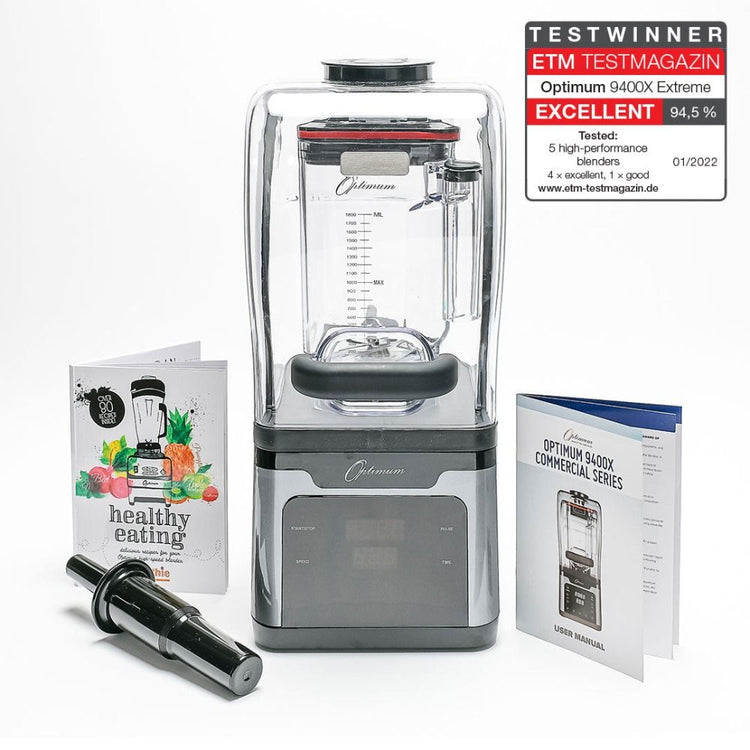 best commercial blender optimum 9400x test winner with accessories