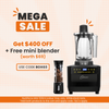 Thumbnail for optimum g2.3 platinum series induction high-speed best blender black smoothie maker, powerful 1500 watts, black