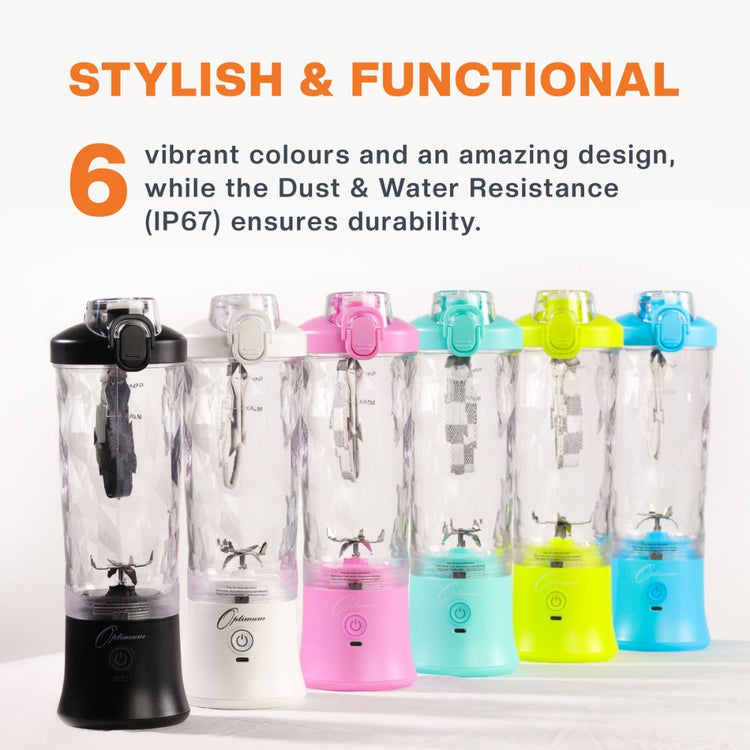 optimum nutriforce mini portable blender 6 stylish colours