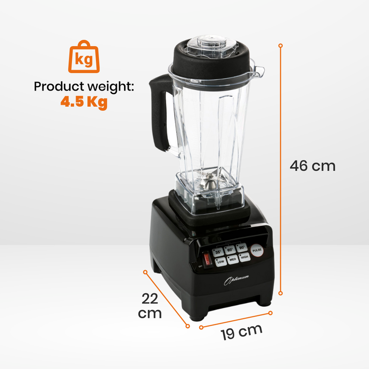 optimum 8200 blender smoothie maker dimensions size weight