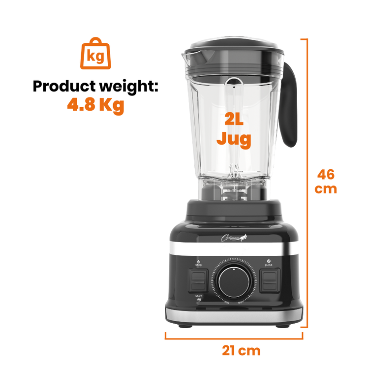 optimum 9400 3rd gen smoothie blender best in australia black powerful 1500w motor product size