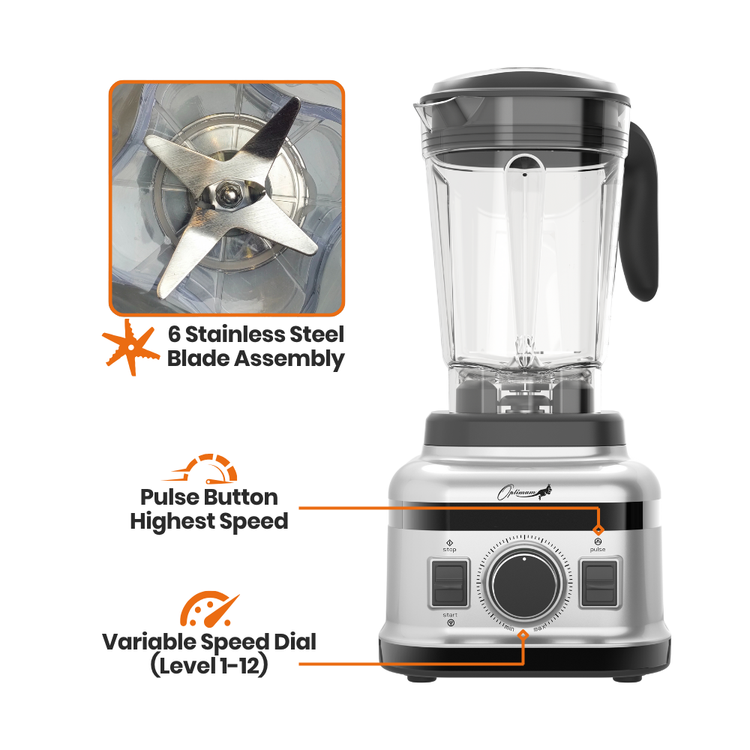 optimum 9400 3rd gen smoothie blender best in australia black powerful 1500w motor stainless steel blade assembly