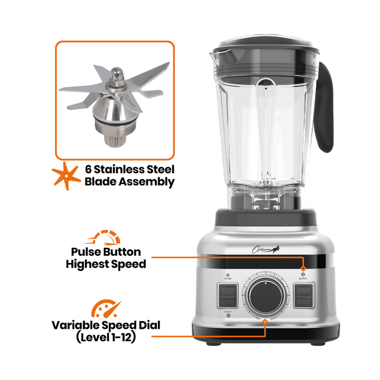 optimum 9400 3rd gen smoothie blender best in australia black powerful 1500w motor stainless steel blade assembly