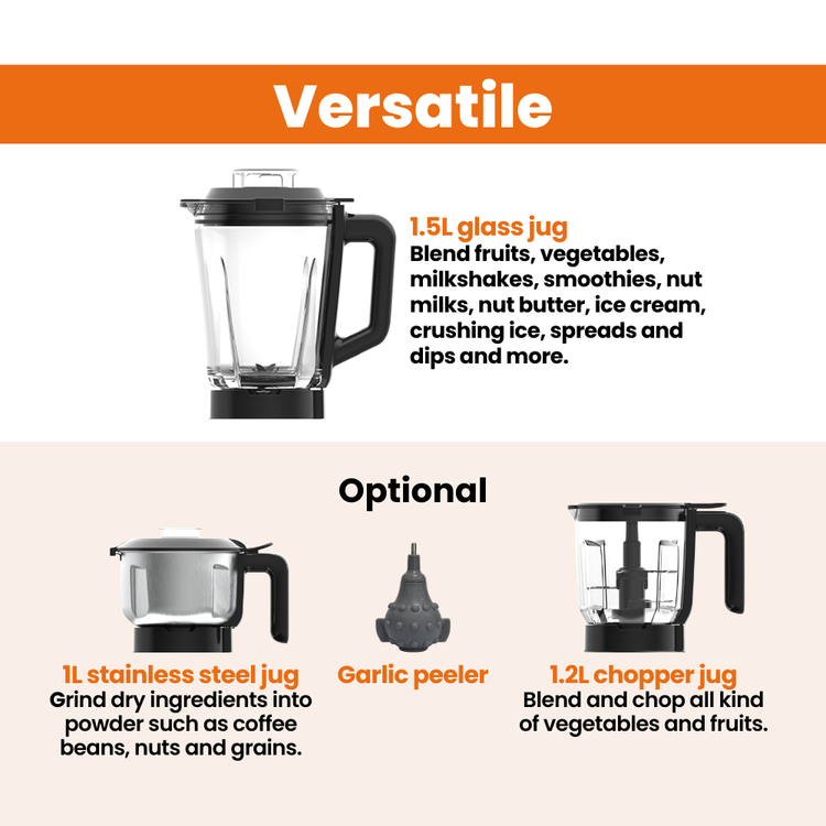 optimum 9400 essential best food blender smoothie maker award winner versatile
