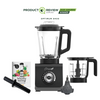 Thumbnail for optimum 9400 essential food blender smoothie drink maker with glass jug black  garlic peeler bpa free plastic jug stainless steel jug