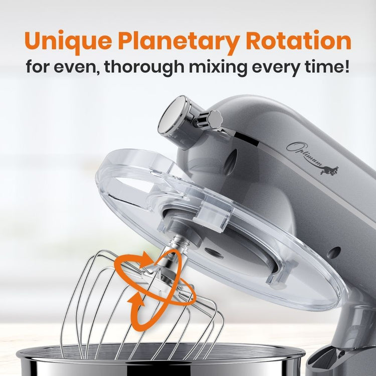 optimum bon appetit stand mixer kitchenaid competitor powerful big capacity multiple attachments planetary rotation