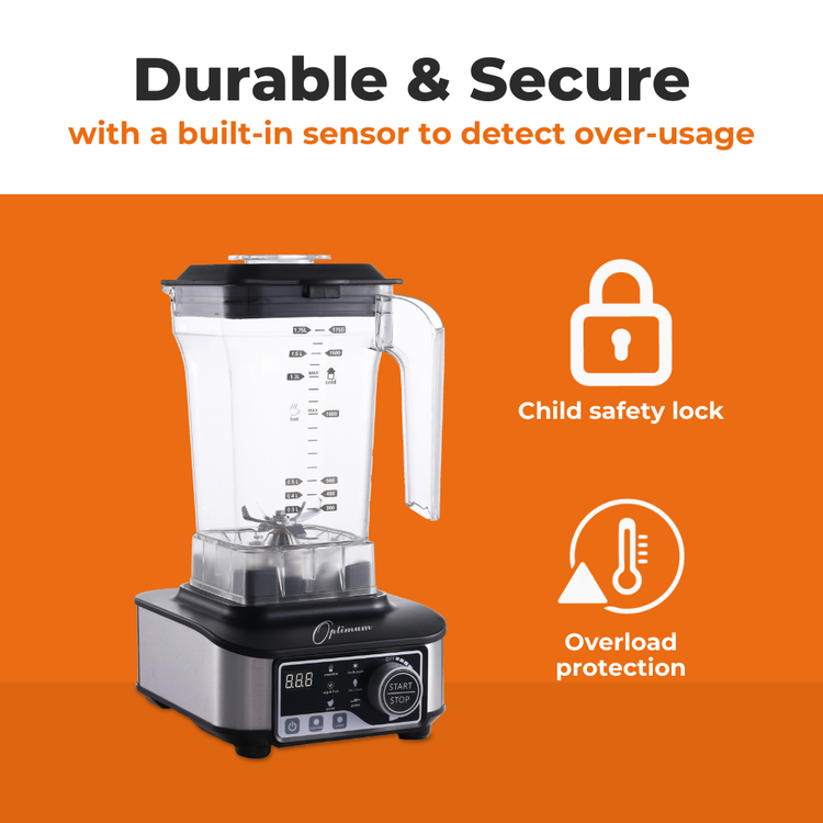 optimum g2.6 best blender for smoothies, smoothie maker - productreview award winner black