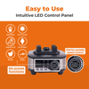 Thumbnail for optimum g2.6 slim best smoothie maker australia, LED control panel, six preset functions, speed dial