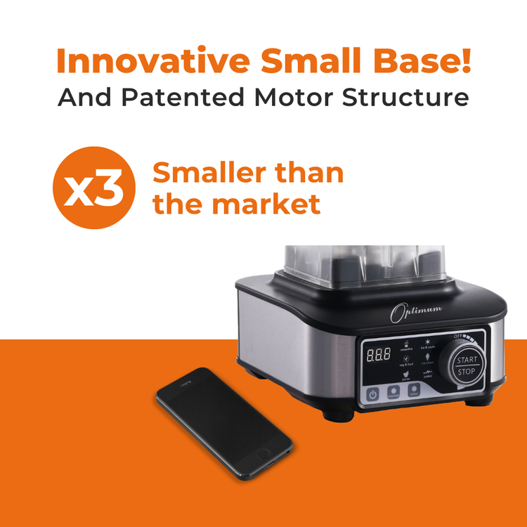 optimum g2.6 slim best smoothie maker australia, patented motor, small base