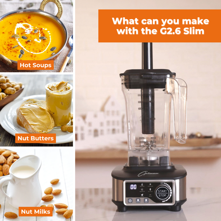 optimum g2.6 best blender for smoothies, smoothie maker - what you can make nut butter