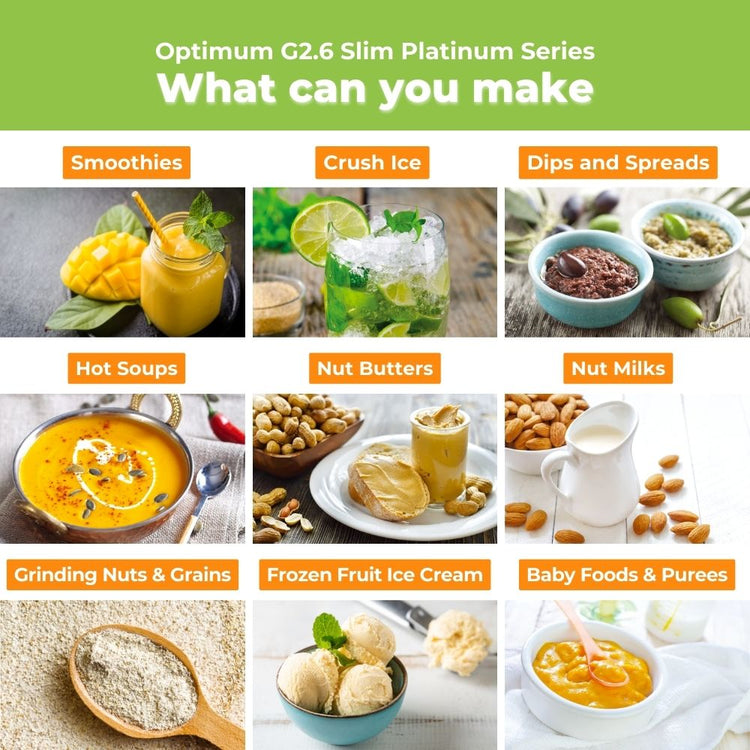optimum g2.6 best blender for smoothies, smoothie maker - what you can make