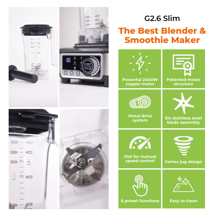 optimum g2.6 best blender for smoothies, smoothie maker - productreview award winner powerful