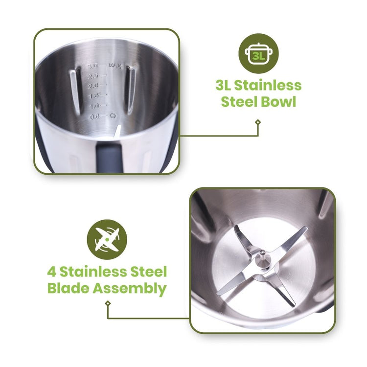 optimum thermocook pro m 3.0, best thermo cooker, thermomix competitor, magimix competition, all-in-one, multi cooker, 3l bowl