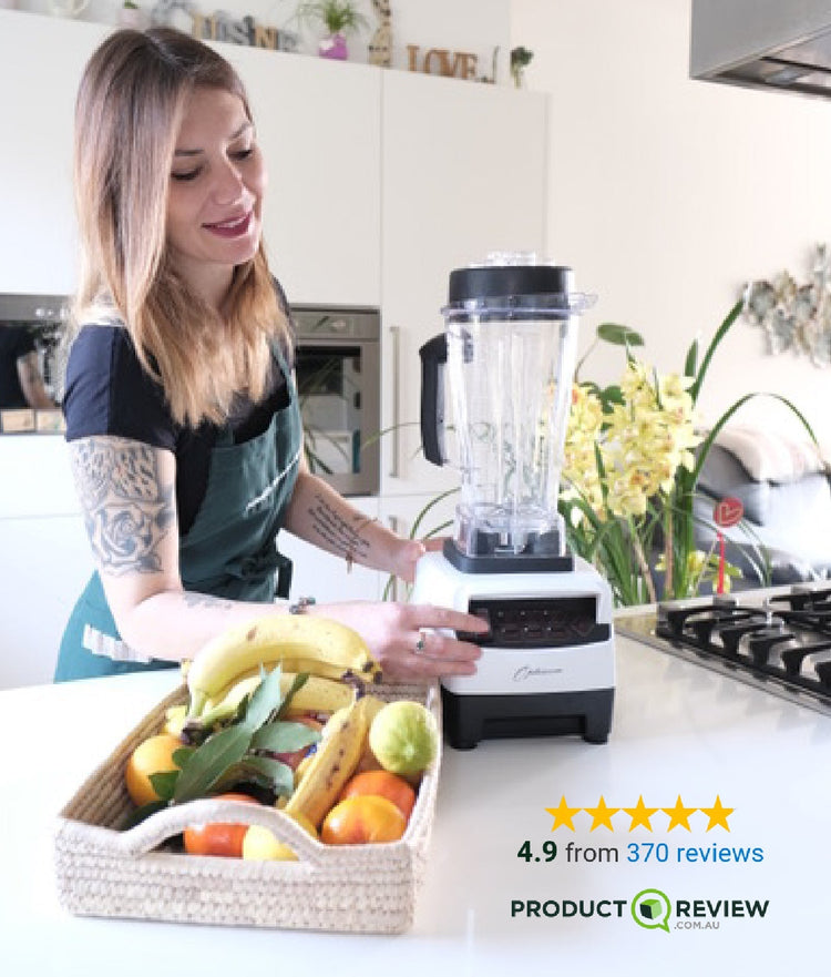 Optimum 9200A Power Blender + 600M Cold Press Juicer Bundle