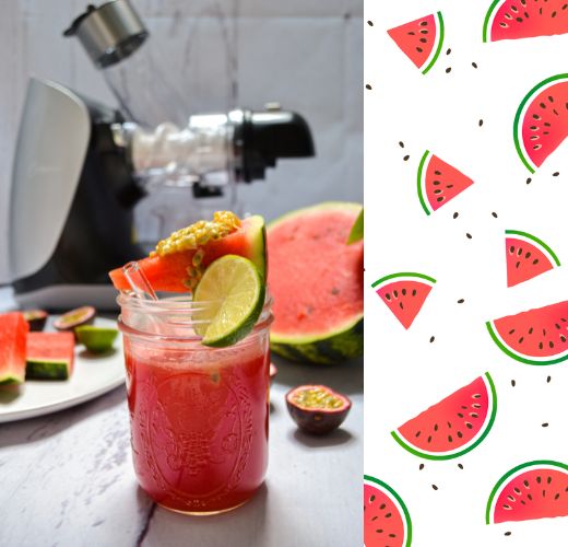 juicing watermelon