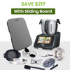 Thumbnail for optimum thermocook pro m 3.0, best thermo cooker, thermomix competitor, magimix competition, all-in-one, multi cooker, with sliding board
