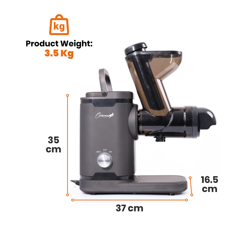 h3000 essential horizontal juicer dimensions, big chute 70mm