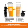Thumbnail for Comparison of Optimum H3000 Essential cold press juicer with other juicers, showing juice quality and benefits.