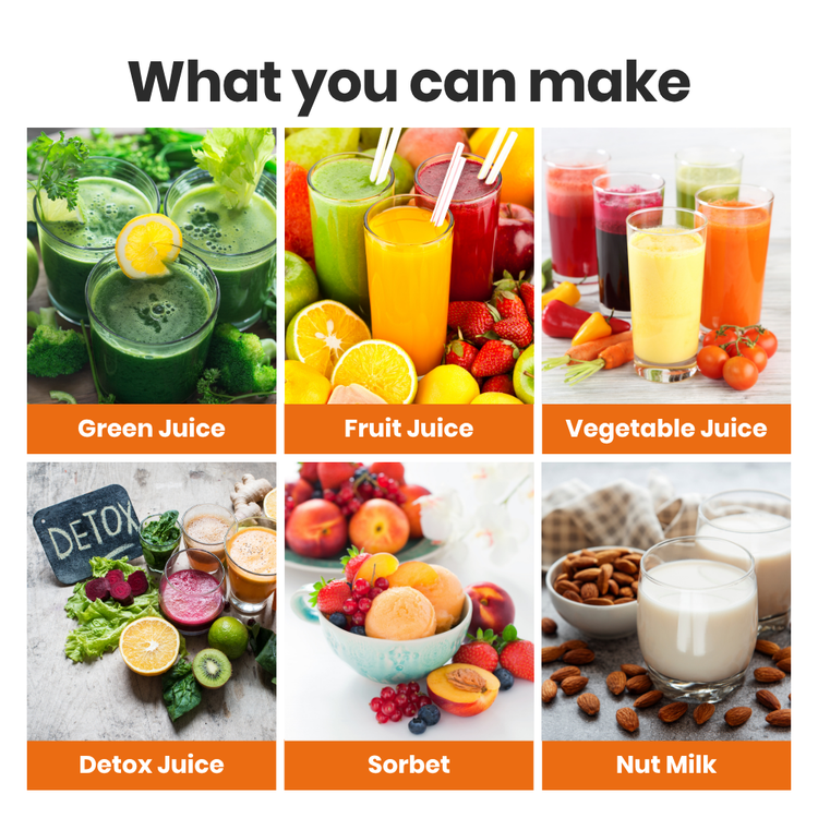 what you can make with the h3000 essential horizontal juicer