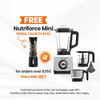 Thumbnail for optimum 9400 essential food blender smoothie drink maker with glass jug plastic food processor jug garlic peeler stainless steel grinder jar silver