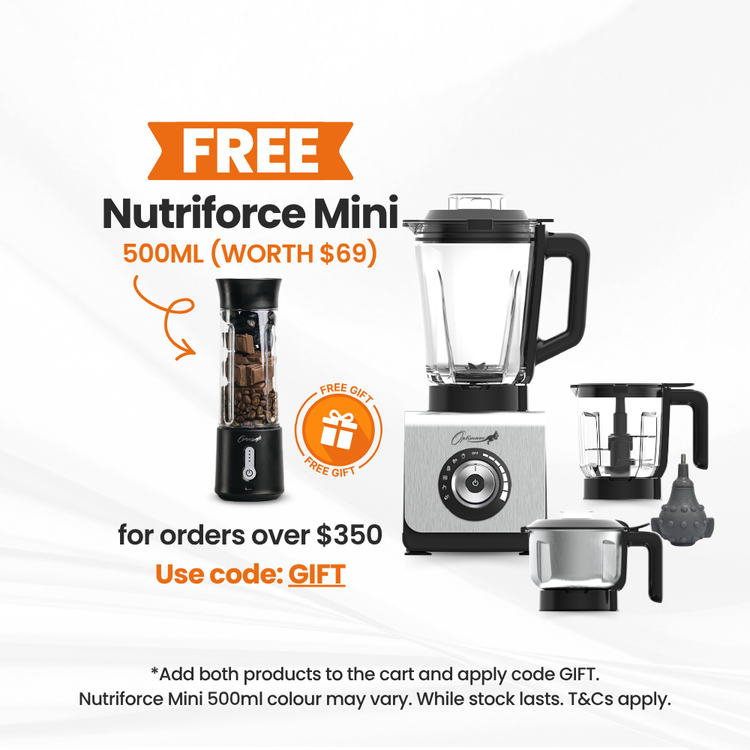 optimum 9400 essential food blender smoothie drink maker with glass jug plastic food processor jug garlic peeler stainless steel grinder jar silver
