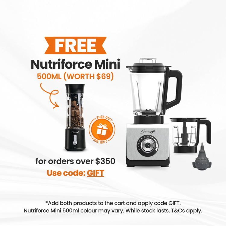 optimum 9400 essential food blender smoothie drink maker with glass jug silver garlic peeler bpa free plastic jug stainless steel jug