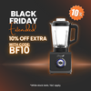 Thumbnail for optimum 9400 essential food blender smoothie drink maker with glass jug black  special black friday discount
