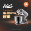 Thumbnail for optimum bon appetit stand mixer kitchenaid competitor powerful big capacity multiple attachments special black friday discount