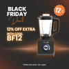 Thumbnail for optimum 9400 essential food blender smoothie drink maker with glass jug black  special black friday discount