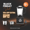 Thumbnail for optimum 9400 essential food blender smoothie drink maker with glass jug black  garlic peeler bpa free plastic jug stainless steel jug special black friday discount