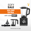 Thumbnail for optimum 9400 essential food blender smoothie drink maker with glass jug black  garlic peeler bpa free plastic jug stainless steel jug