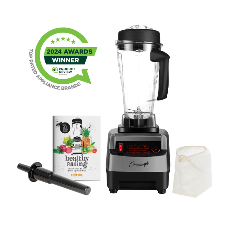 froothie best high speed blender optimum 9200A award winner powerful 2611 watts, silver