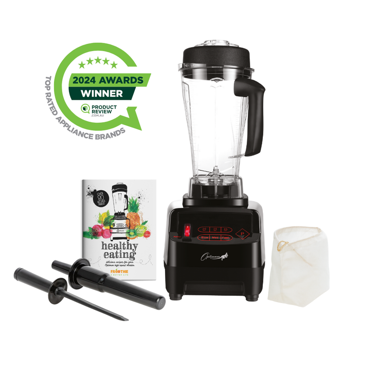 froothie best high speed blender optimum 9200A award winner powerful 2611 watts, black
