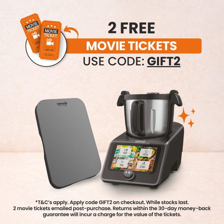thermocook pro m 3.0 7'' with sliding board and free movie ticket gift best thermo cooker