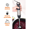 Thumbnail for best stick blender australia hand immersion blender set splash control easy to clean