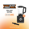 Thumbnail for optimum 9400 essential food blender smoothie drink maker with glass jug black  special black friday discount