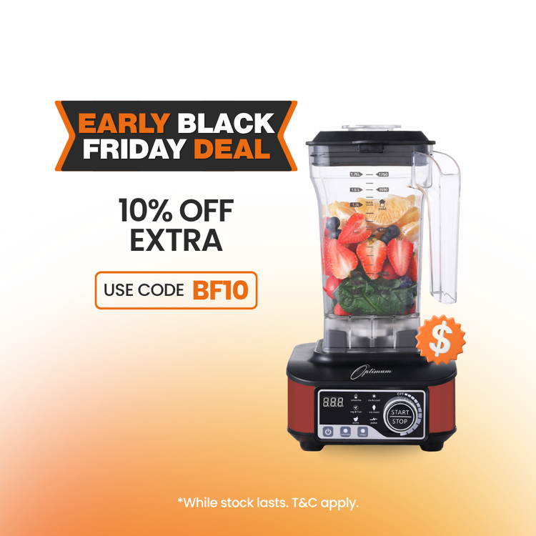 optimum g2.6 best blender for smoothies, smoothie maker - productreview award winner red special black friday discount