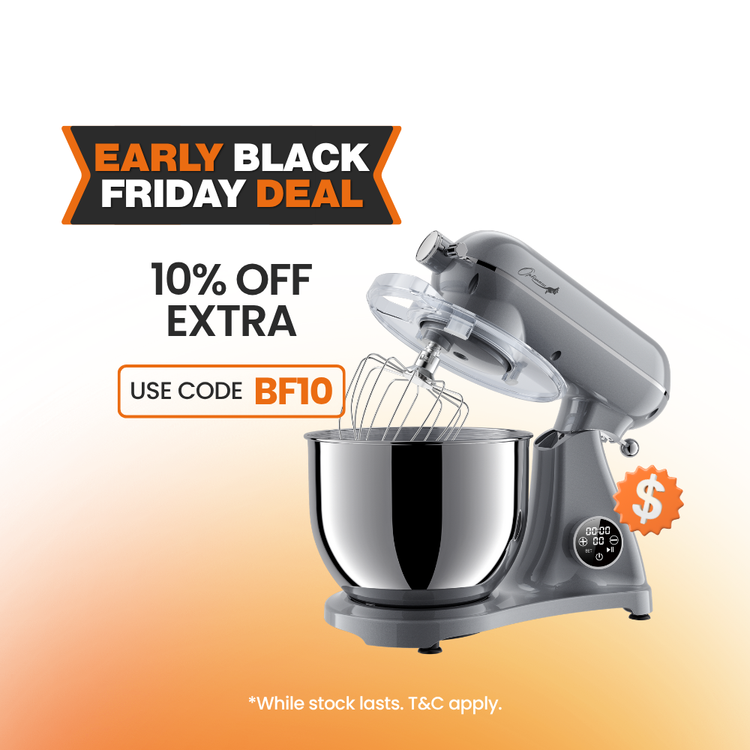 optimum bon appetit stand mixer kitchenaid competitor powerful big capacity multiple attachments special black friday discount