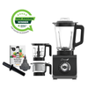 Thumbnail for optimum 9400 essential food blender smoothie drink maker with glass jug black  garlic peeler bpa free plastic jug stainless steel jug
