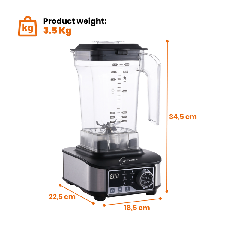 optimum g2.6 best blender for smoothies, smoothie maker - productreview award winner black