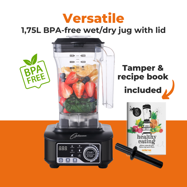 optimum g2.6 best blender for smoothies, smoothie maker - productreview award winner black